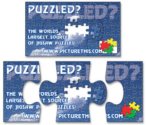 Promotional Magnets: 3 Piece Puzzle Shape Magents